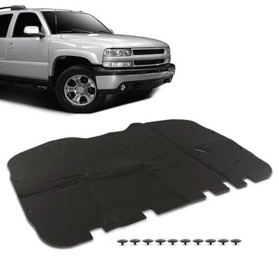 Fit For 2000-2006 Chevrolet Tahoe & Suburban Hood Insulation Pad 1/2" With Clips Foto 1 de 4