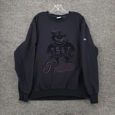 Superdry Sudadera Mujer L Grande Negra Colegial Cuello Redondo Polar Pullover Foto 1 de 4