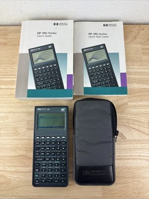 Hewlett Packard HP 48G 32K Ram Programmable Graphing Calculator w Manuals - Image 1 of 4