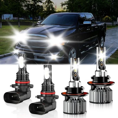 For Dodge Ram 5500 2008-2010 LED Headlight + Fog Light Bulb Combo Super Bright - Image 1 of 4