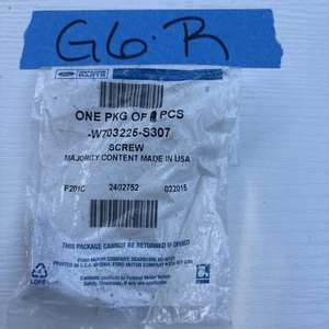 1x Genuine Ford W703225-S307 Screw OE Fastener Fits 2015-2019 Models - Picture 1 of 3
