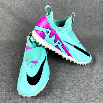 Nike Mercurial Vapor 15 Academy DJ5621-300 Kids US 5.5Y Blue Turf Football Shoes - Image 1 of 4