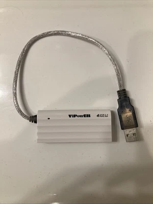 Rock Band ViPowER 4 Port Hub USB 2.0 Dongle VP-H209B Xbox 360 Wii PS2 PS3 OEM - Image 1 of 3