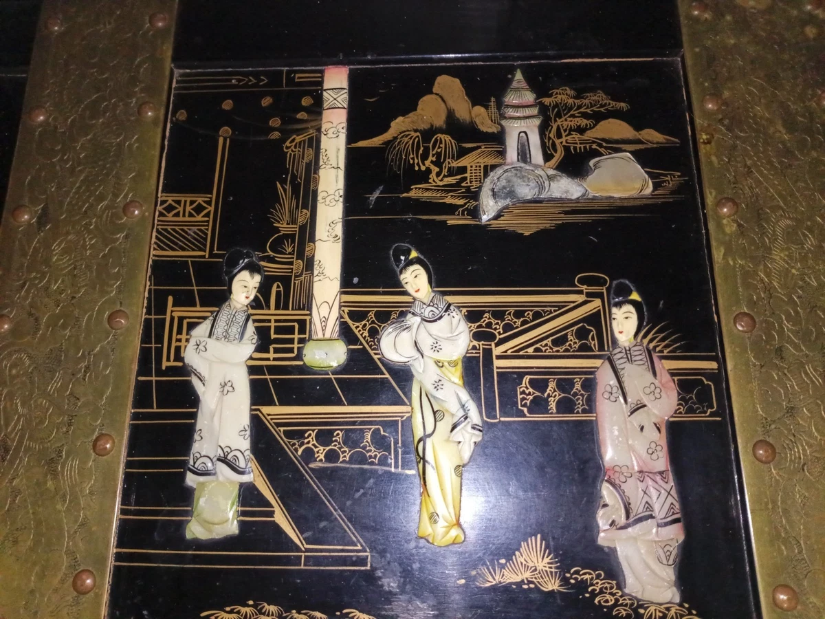 中国古董黄铜箱子| eBay