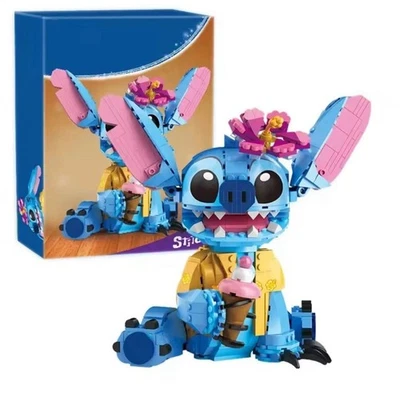 Stitch Blu 744 Pezzi – Set Costruzioni Compatibile LEGO con Orecchie Mobili - Immagine 1 di 4