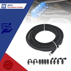 Nuevo Kit de manguera de 10 accesorios de línea de combustible de nailon E85 PTFE 6AN negro 6AN E85 AN-6 - Imagen 1 de 8
