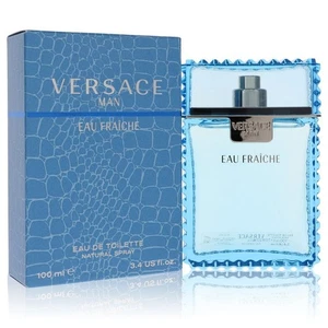 Versace Man by Versace Eau Fraiche Eau De Toilette Spray (Blue) 3.4 oz For Men - Picture 1 of 5