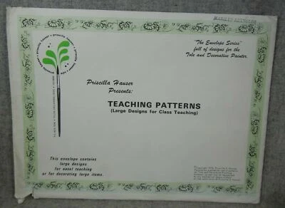 Priscilla Hauser Teaching Patterns 6 Large Designs Tole Decorative Painting - Image 1 of 4