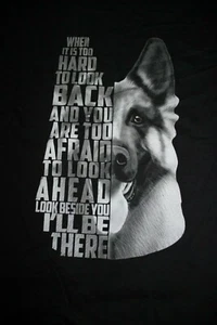 WHEN IT'S TOO HARD TO LOOK BACK..I'LL BE THERE Langarm T-Shirt Medium, schwarz - Bild 1 von 4