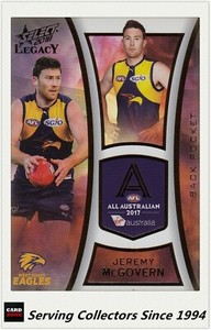 2018 Select AFL Legacy All Australia Team Card AA3 Jeremy McGovern (West Coast)