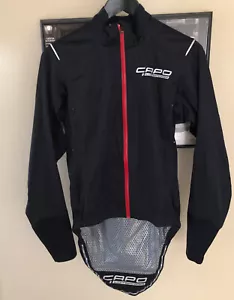 Capo Lombardia Women’s Small DWR Race Rain Jacket 17” Pit To Pit NWOT $200 - Picture 1 of 11