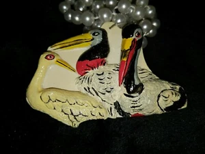 2002 Krewe of Bacchus Saddle-billed Stork Float Bead Mardi Gras Through Africa - Picture 1 of 2