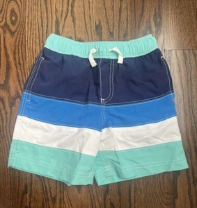 Hanna Andersson boys swim trunks Sz. 5 green blue NWOT  - Picture 1 of 3