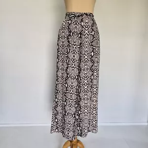Decjuba Multicolour Snake Print High Rise Wide Leg Pants Size M - Picture 1 of 9