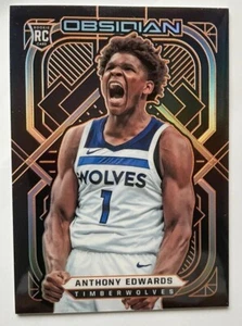 Anthony Edwards Obsidian Electric Orange Etch Parallel /50 Rookie RC 2020 - Bild 1 von 2