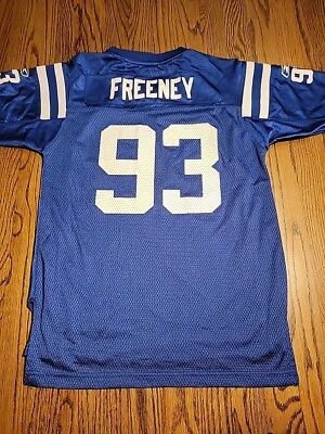 Camiseta de fútbol americano Reebok Dwight Freeney Indianapolis Colts juvenil talla grande 14-16  Foto 1 de 4