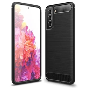 Etui Housse Coque Carbone TPU Silicone Case cover pour Samsung Galaxy S21 FE 5G - Photo 1 sur 5