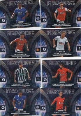 2022-23 Panini Prizm Premier League EPL Fireworks  Pick Your Card Build a Set - Image 1 of 2