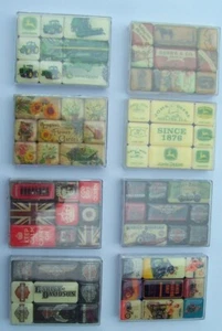 Nostalgic Art Fridge Magnet 9 set - Options John Deere Keep Calm English Flower - Picture 1 of 9