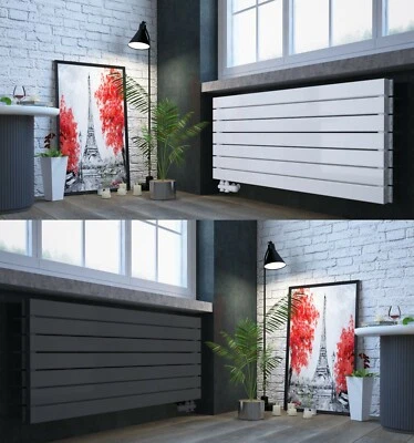 Design Paneelheizkörper Mittelanschluss Flachheizkörper Horizontal Heizwand - Bild 1 von 4