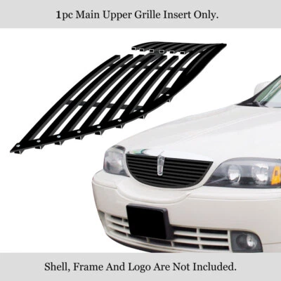 Inserto de rejilla de billet negro superior principal de acero inoxidable para Lincoln LS 2000-2002 Foto 1 de 4