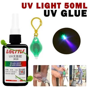 UV Light 50ml UV Glue Curing Adhesive Transparent Crystal Glass Repair Adhesive - Picture 1 of 7