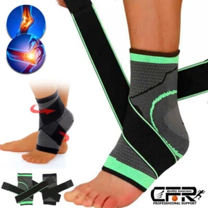 Women Men Ankle Support Brace Compression Sleeve Socks Achilles Tendon Wrap Arch - Picture 1 of 14