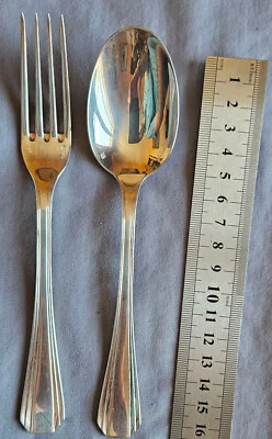 CHRISTOFLE BOREAL : Couvert de baptème d' enfant ou à entremets en métal argenté - Photo 1/4