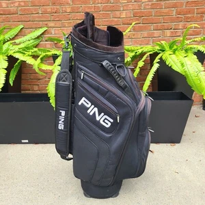 PING Golf Trailblazer Cart Bag - 8-Way Divider - Black - Picture 1 of 15