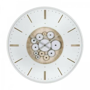 Thomas Kent Clocksmith Cog Ivory Large Wall Clock - Picture 1 of 5
