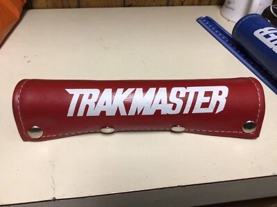 VINTAGE RED TRAK MASTER PAD HUFFY Mongoose MX SNAP BMX Straight Handlebar vinyl - Image 1 of 3