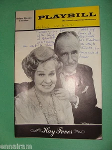 Nov 1970 NY Playbill Noel Coward Hay Fever Shirley Booth Sam Waterston - Picture 1 of 2