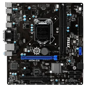 Carte mère MSI H97M-E35, micro ATX, LGA 1150, HDMI + i5-4590 +Ventirad+8 Go, 35 - Afbeelding 1 van 4