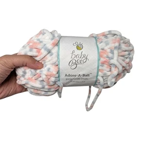 Baby Bee Adore A Ball Girl Pink White Multi #992 Yarn Skein 3.5 oz 100 g 92 yds - Picture 1 of 5