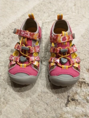 KEEN Newport H2 Sandals – Pink/Yellow, Child Size 10 - Image 1 of 4