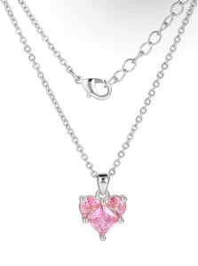 Collar Gargantilla Plata con Piedra Rosa - Joyería Elegante Mujer (P1) - Imagen 1 de 12