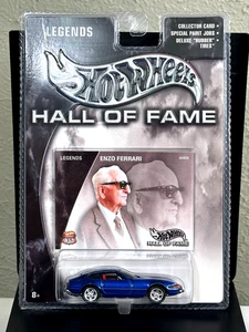 2002 HOT WHEELS VINTAGE HALL OF FAME LEGENDS ENZO FERRARI BLUE 365 GTB/4 MOMC! - Picture 1 of 3