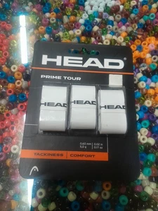 Head Prime Tour 3 Pack Overgrip White White - Picture 1 of 10