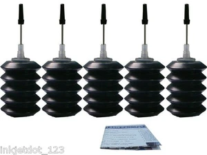 Tinta de recarga negra 5x30 ml para Canon PG-210 PG-240 PG-30 PG-40 PG-50 PGI-250 - Imagen 1 de 1