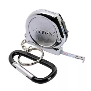 Komelon Chrome Case Tape Measure / Steel Pocket Key Chain / 3m(9.84ft) / KMC-74K - Picture 1 of 11