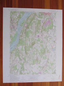 Hudson South New York 1981 Original Vintage USGS Topo Karte - Bild 1 von 1