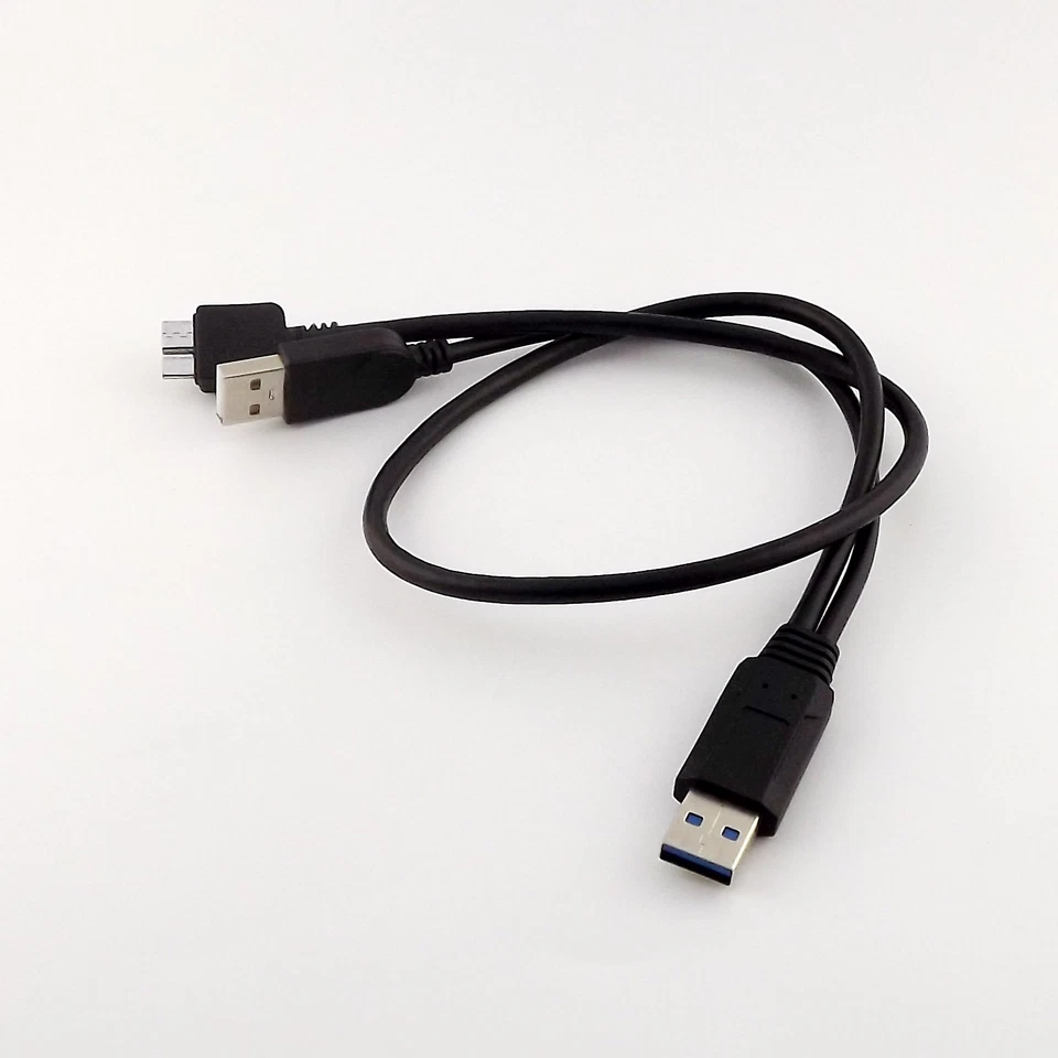 USB 3.0 A Male to Micro USB 3.0 Y Cable with Extra USB Power for 2.5" Mobile HDD - Image 1 of 1