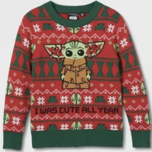 STAR WARS THE MANDALORIAN BABY YODA THE CHILD CHRISTMAS SWEATER KIDS UNISEX, 4 - Picture 1 of 5