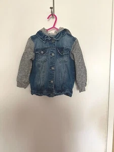 Art Class Jacket Girls Blue Jean Hoodie W/ Embroidery Size 4 T - Picture 1 of 8