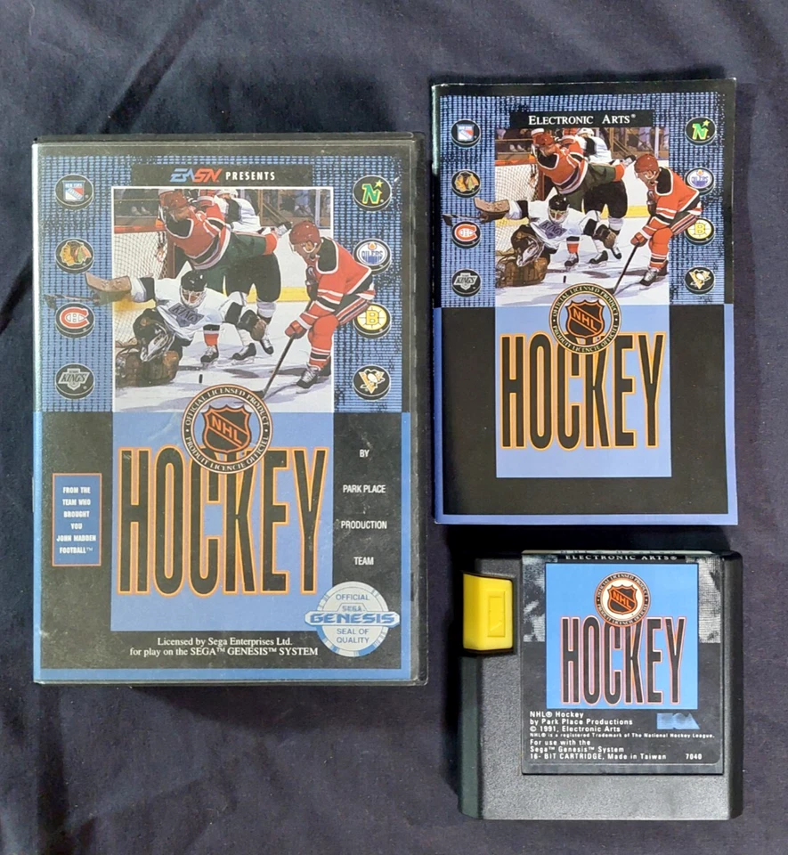 NHL Hockey (Sega Genesis, 1991) EA CIB Tested - Image 1 of 1