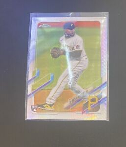 2021 Topps Chrome KeBryan Hayes RC Prism Refractor Rookie Card #191 Pirates