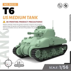 SSMODEL SS56533 1/56 28mm WarGaming Military Model Kit US T6 Medium Tank - Picture 1 of 5