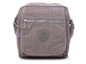 Bag Street Leichte Crinkle-Nylon Herren/Damen Alltag Umhängetasche Grau - Bild 1 von 8