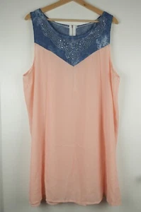 Sommerkleid Kleid durchsichtig Beach Strand Urlaub Batik-Jeans-Optik NEU Damen - Bild 1 von 6