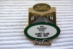 1 Coca Cola Olympic First Pin da cornice difettosa Olympic Village Parigi 1924 - Foto 1 di 1